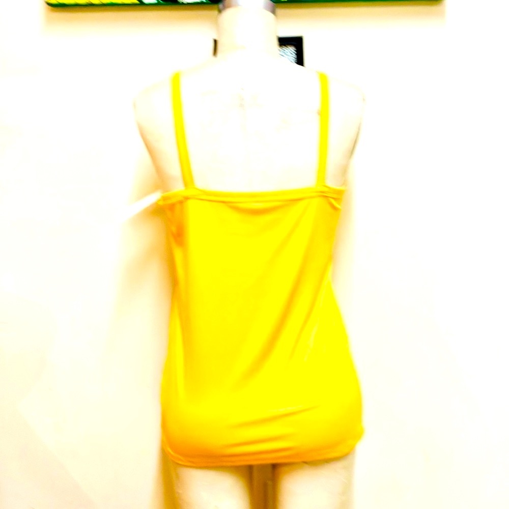 T65 Time and Tru Yellow Ribbed Camisole - Picture 3 of 3